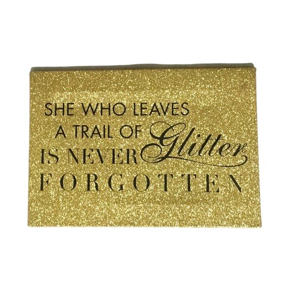 Gold Glitter Inspirational Wall Art - Picture 1 of 3